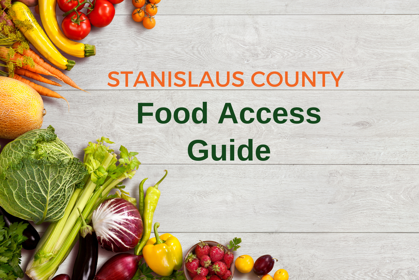 thumbnail picture of the cover of the Food Access Guide Pamphlet/PDF